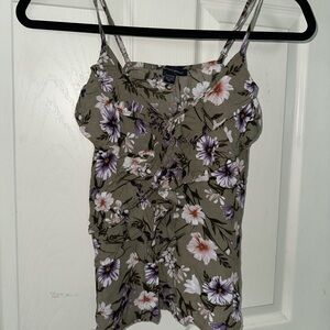 American eagle floral tank top in size XS